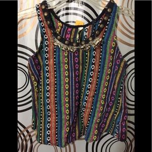 Gypsy Junkies Crop Top Sz S/M